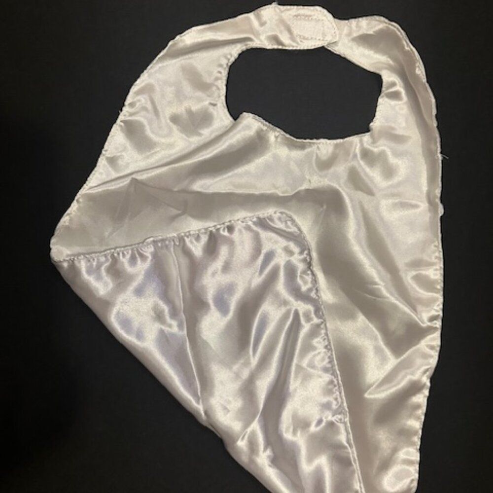 White / Silver Infant Super Hero Cape CAPEWS NWT Boutique